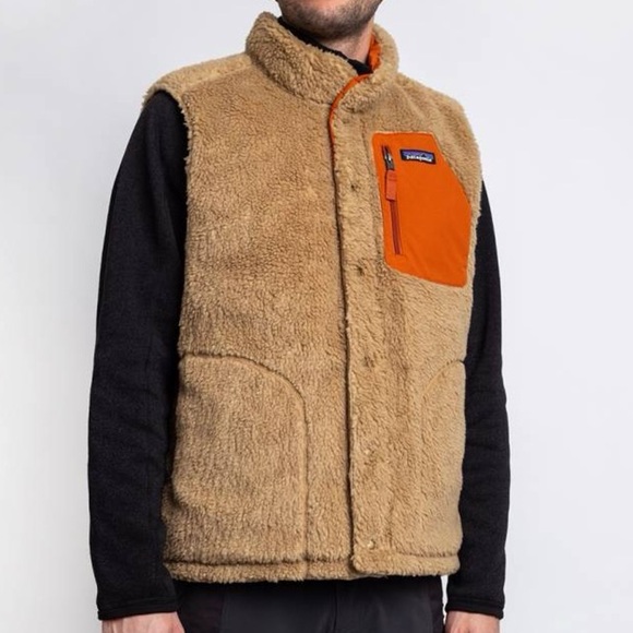 Patagonia Bivy Down Vest Reversible Size Brown and Orange Size 2X - Picture 3 of 15